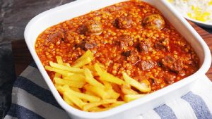 طرز تهیه خورشت قیمه مجلسی برای 6 نفر با طعم عالی و بینظیر