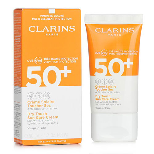 ضدآفتاب درای تاچ کلارنس با SPF50 برای پوست‌های حساس
