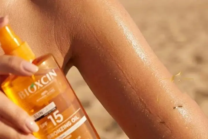 روغن ضد آفتاب و برنزه کننده بیوکسین BIOXCIN SPF15